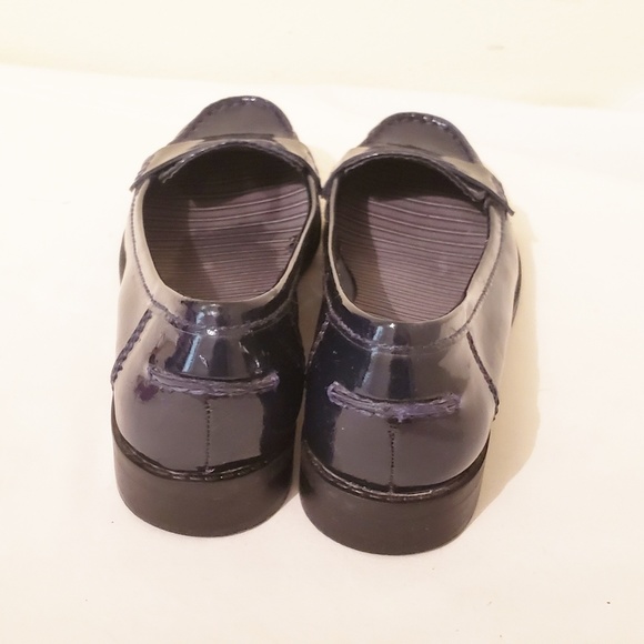 Gianni Bini Black Patent Leather Loafers Size 7.5 - Picture 2 of 7